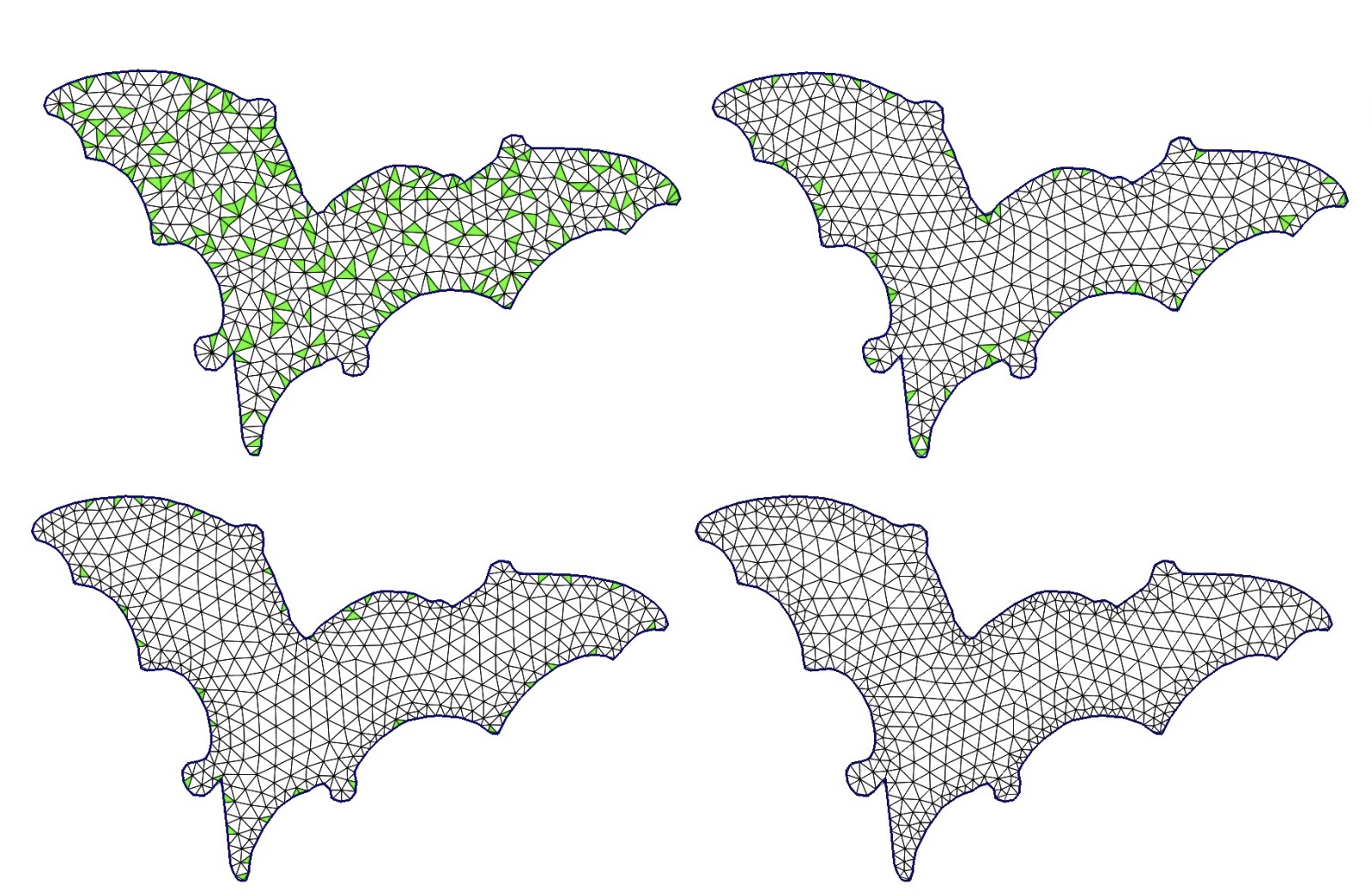 Obtuse Triangle Removal for 2D Mesh Generation