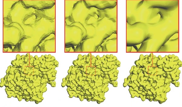 Molecular Surface Mesh Smoothing